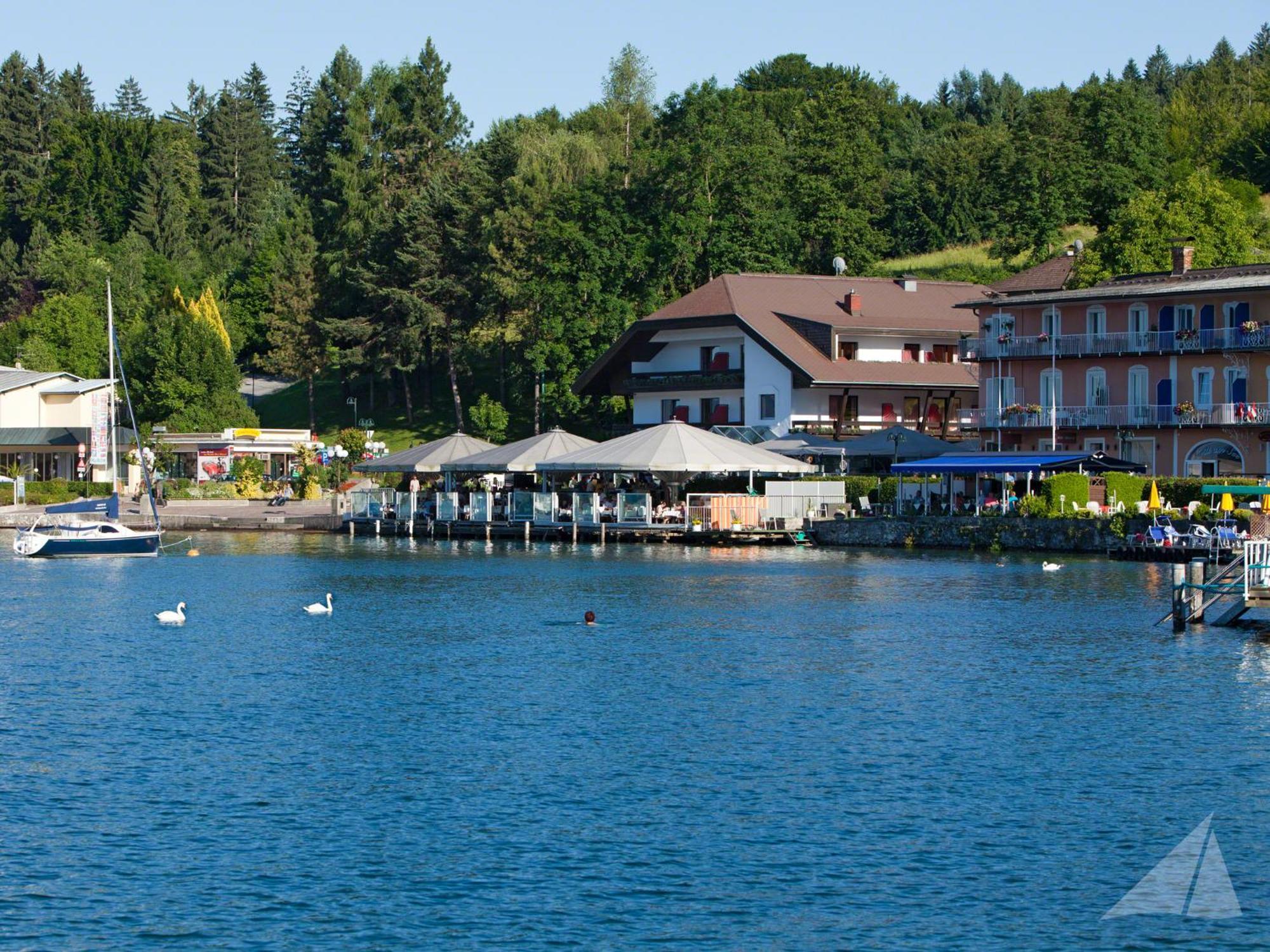 Hotel-Restaurant "Veldener Traumschiff" Direkt Am See In 2Min Im Zentrum Velden am Wörthersee Exterior foto