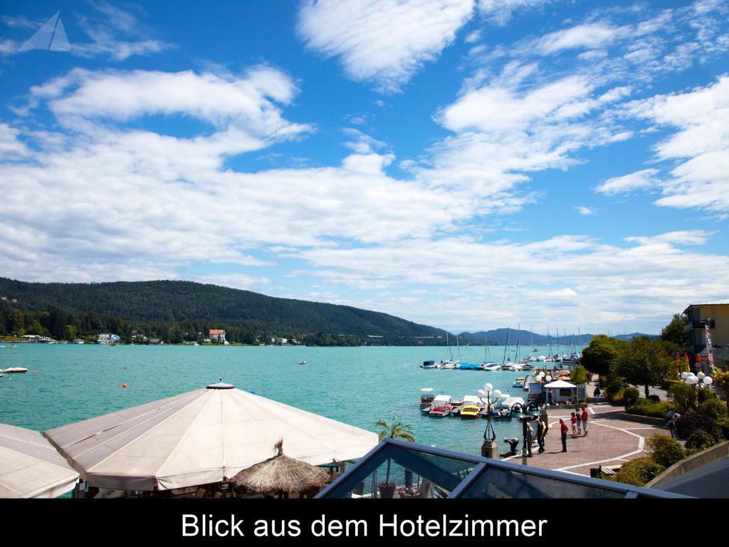 Hotel-Restaurant "Veldener Traumschiff" Direkt Am See In 2Min Im Zentrum Velden am Wörthersee Exterior foto